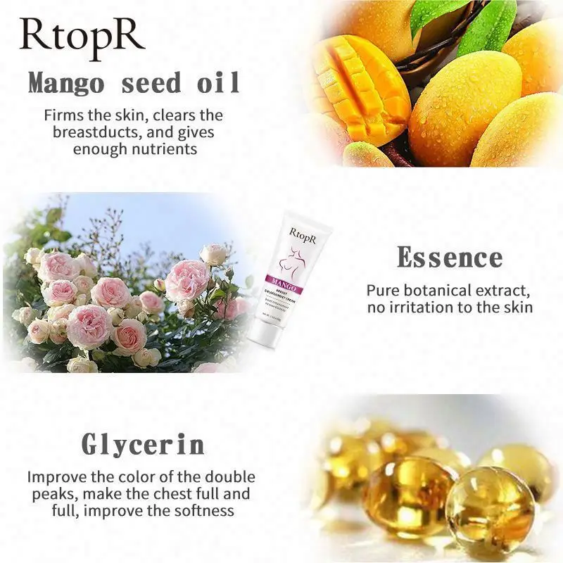Fast Results Discount now new OEM Natural Mango Extract Effective Moisturizing Breast Growth Enlargement cream