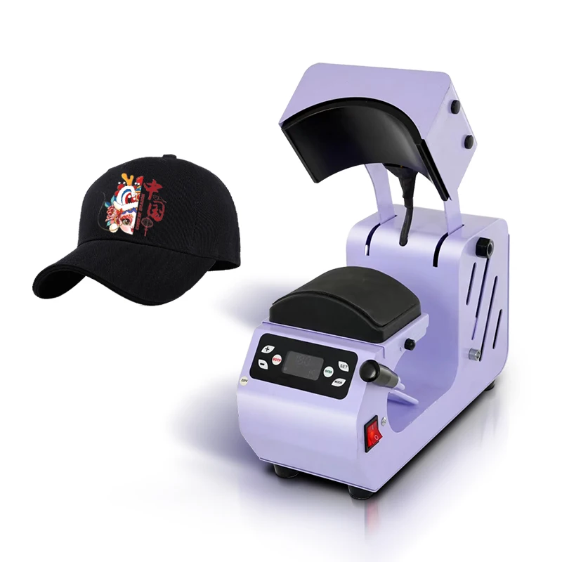 Factory wholesale Heat transfer hat ironing machine Hat Small Digital Heat Transfer Printing Press machine for hat