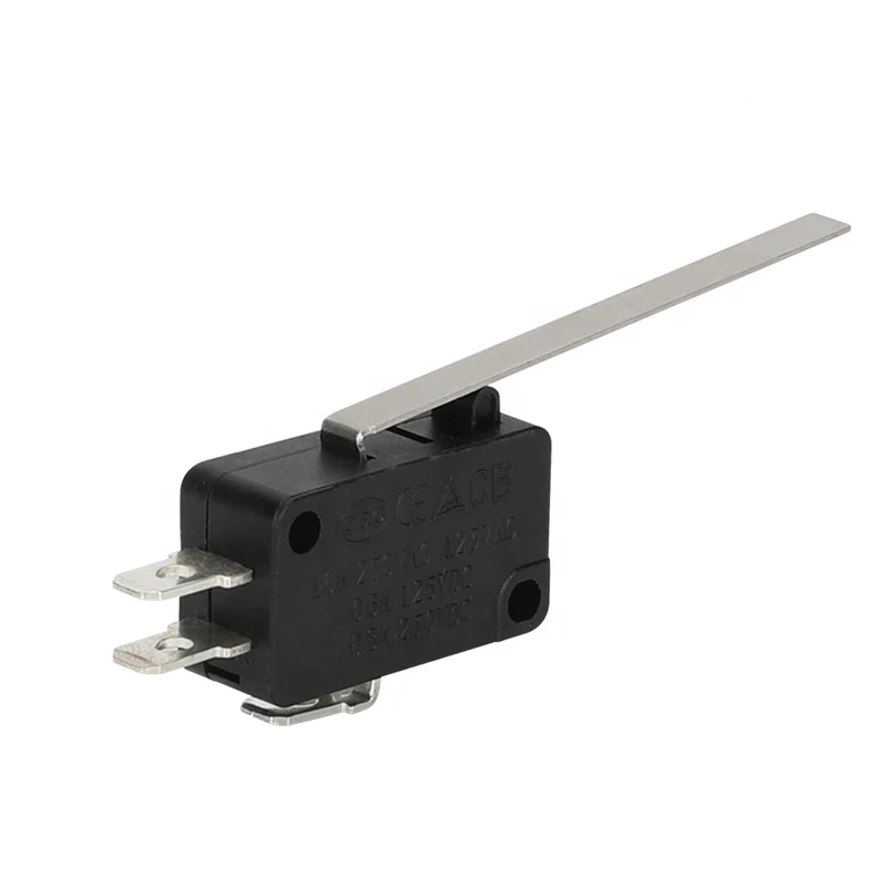 16A 250VAC 5E4 Black Color SPDT Silver Contact 3Pin Micro Switch Blade