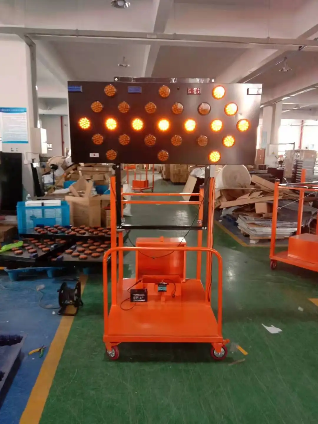 Portable Boards Amber Construction 25 Lamps Vehicle Truck Mounted Guide Led Traffic Arrow Board Sign