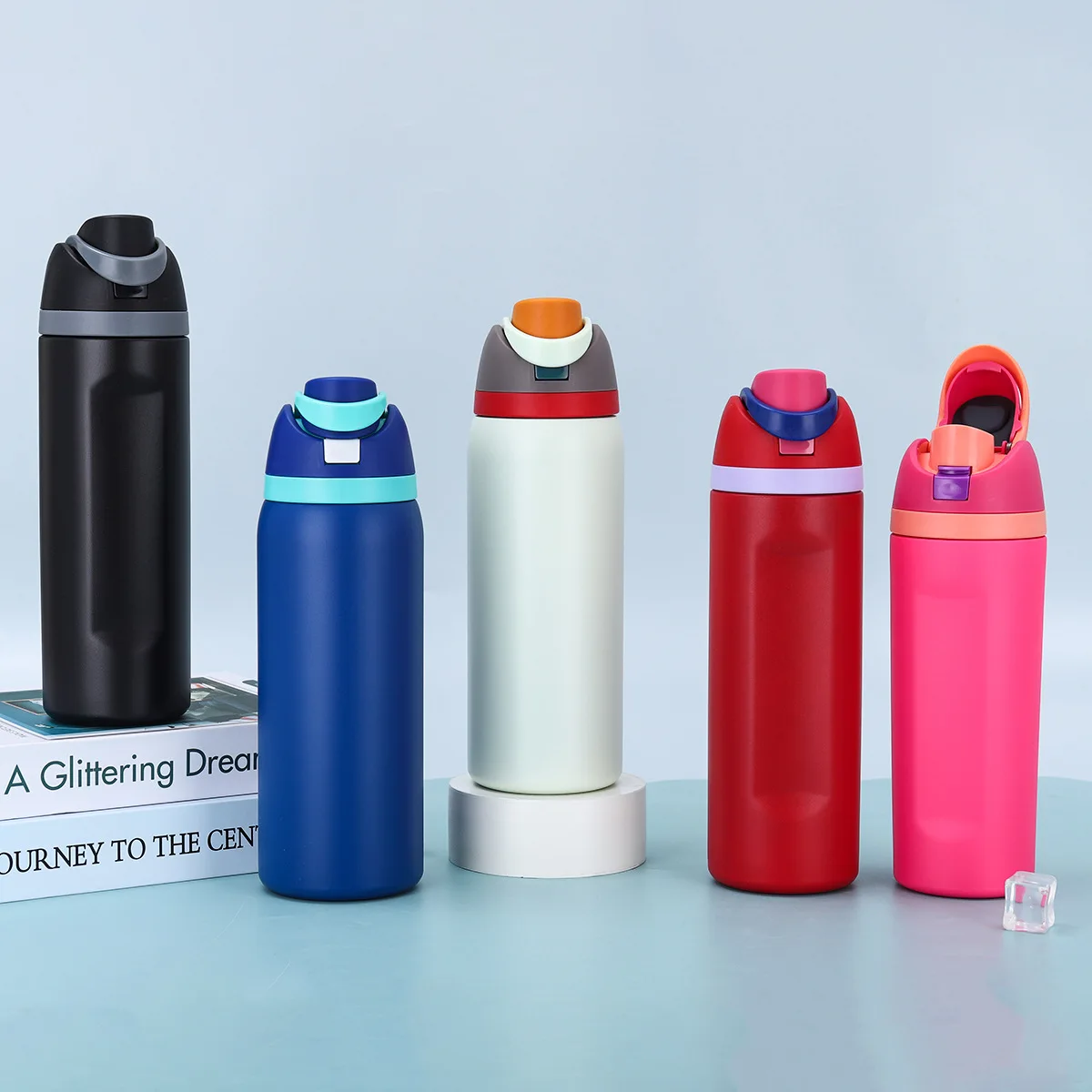 Custom 19oz 24oz 32oz 9 sports insulated stainless steel water bottle bpa free travel sip applicable thermal water bottle