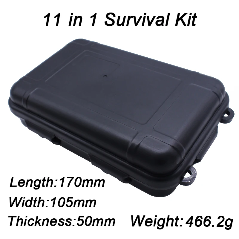 
Manufacturer Waterproof Rescue Gear Survival Tool Kit with Folding Knife 