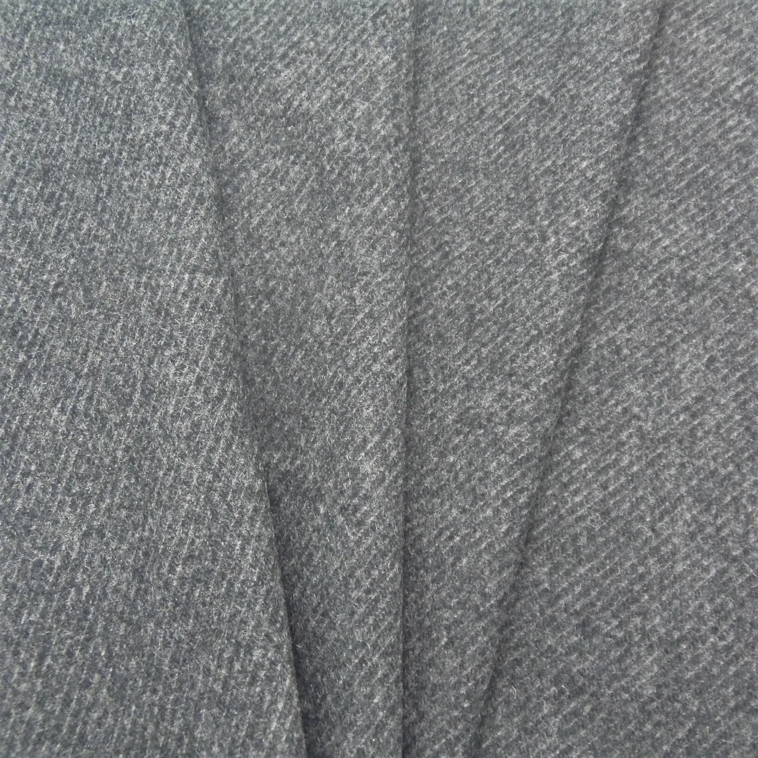 One side leisure yarn dyed color tweed pure 100% wool fabric camel woven fleece textile for overcoat