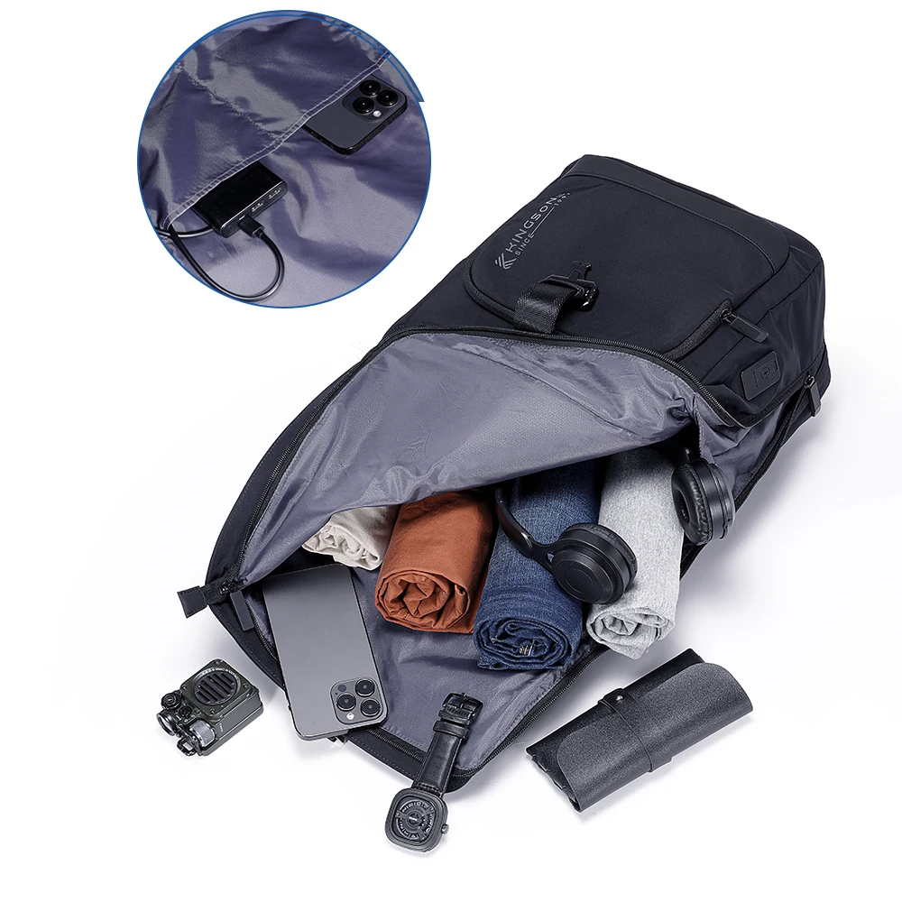 Leisure black/grey laptop backpack with high quality buckle waterproof 15.6 inch laptop backpack for men custom logo travel bags