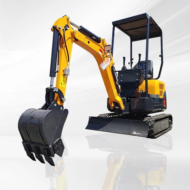 Free Shipping Earth Moving Machinery 1ton 2ton Micro Digger Mini Excavator Crawler with Attachment for Sale