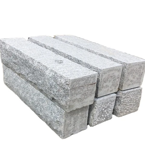 Standard Split face Grey Granite Wall Block
