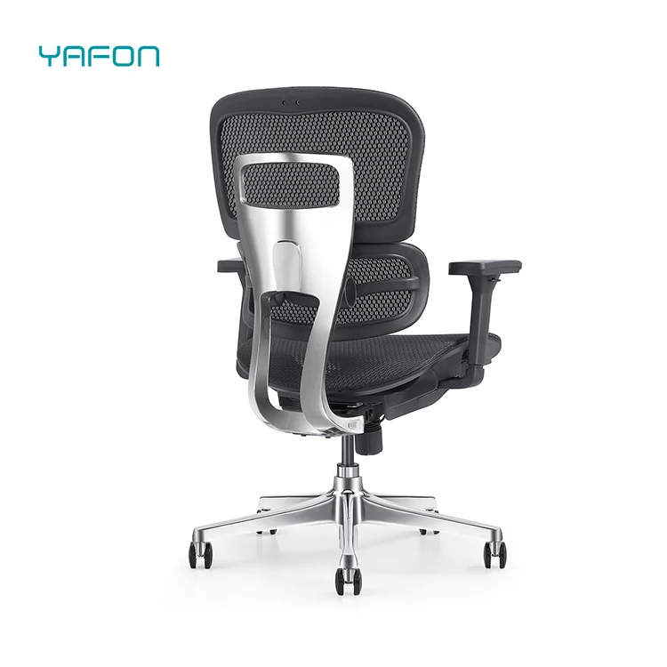 Ergonomic Modern Office Chair with Adjustable Lumbar Support Mesh Lift Style Fabric Design
