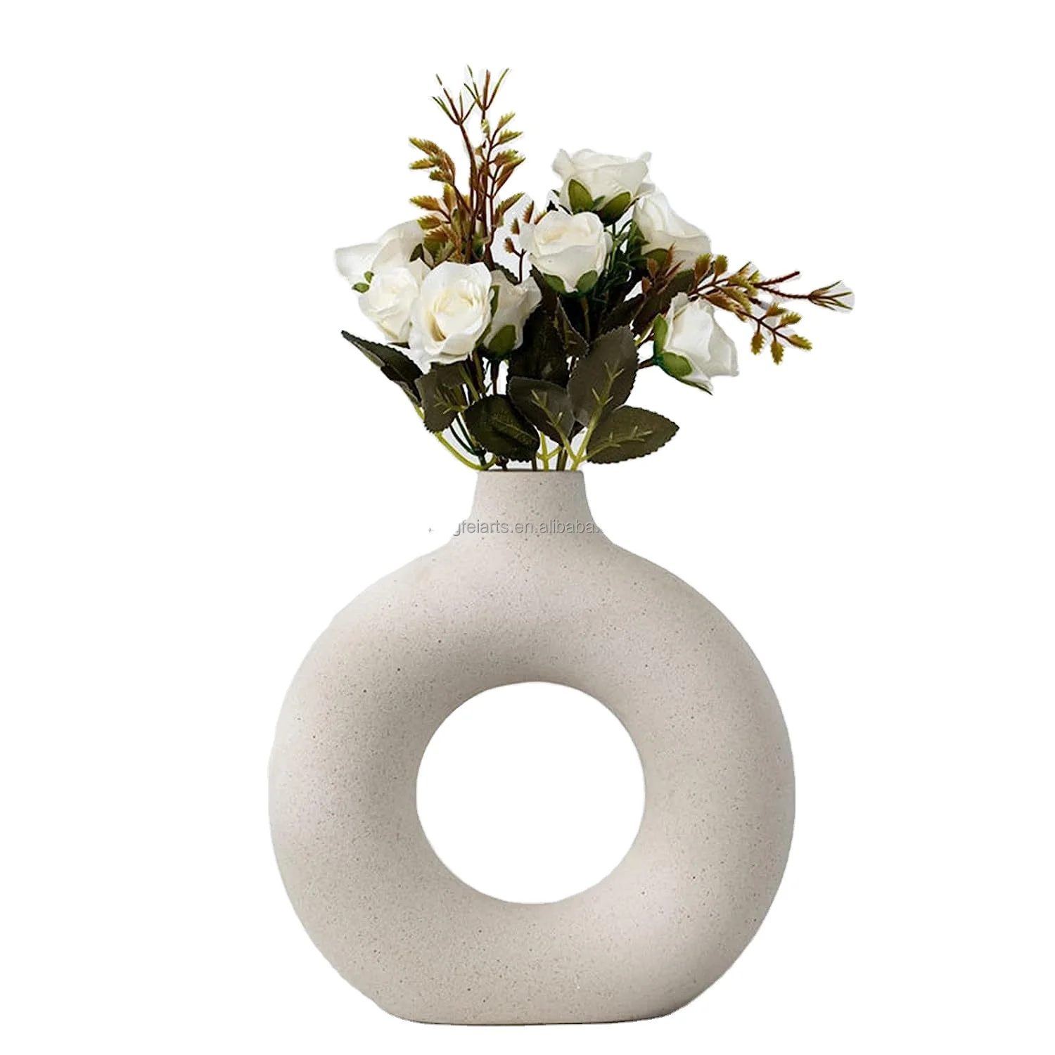 Modern Dried Flower Vases  Wedding Dinner Table donut VASE