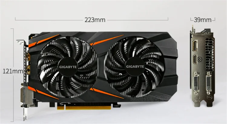 FOR GIGABYTE GTX 1060 WINDFORCE OC 3G Graphics Card