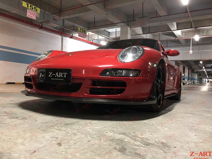  Оригинальный Z-ART RS юбка переднего бампера из углеродного волокна для 911 2005-2009 углеродное волокно ремонт выставочные стенды 997 1 передний