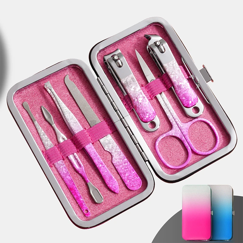 7 in 1 Stainless Steel Nail Set Pedicure Kit Salon Professional Manicure Tools Manicure Set