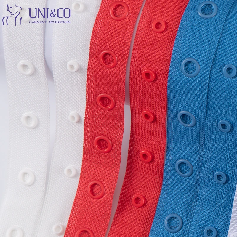 Fashion Colorful Plastic Garment Snap Button Tape For Clothing Nylon Snap Fastener Tape For Sewing