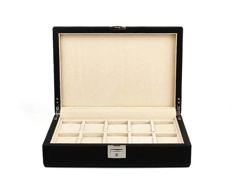 Luxury Watch Storage Boxes Round Corner Leather Watch Display Box With Pillow Fashion Gift Boxes