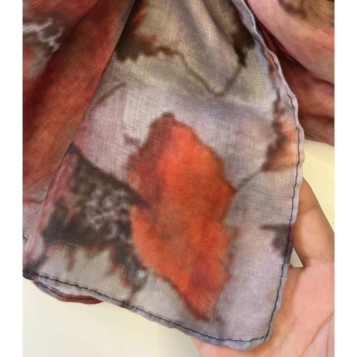 2024 Custom Tie dye Printed Hijab Head Scarf Premium Muslim Women Ombre Shawl Watercolor Marble Hijabs