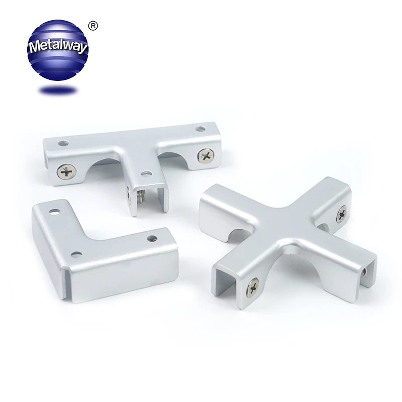 Tempered glass bracket Glass Door Clamp Glass Panel adjustable Corner connector clamp