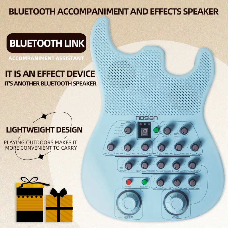 Electric guitar amp effects wholesale 7 kinds of sound effects metronome drum machine internal recording universal