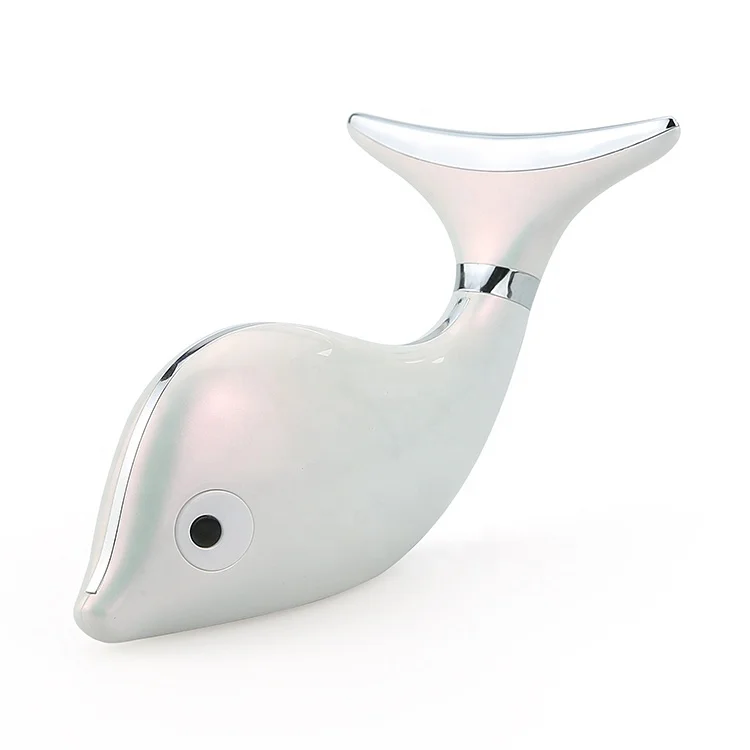 Wholesale wireless masajeador facial V shape face and neck massager vibration heat face lifting machine