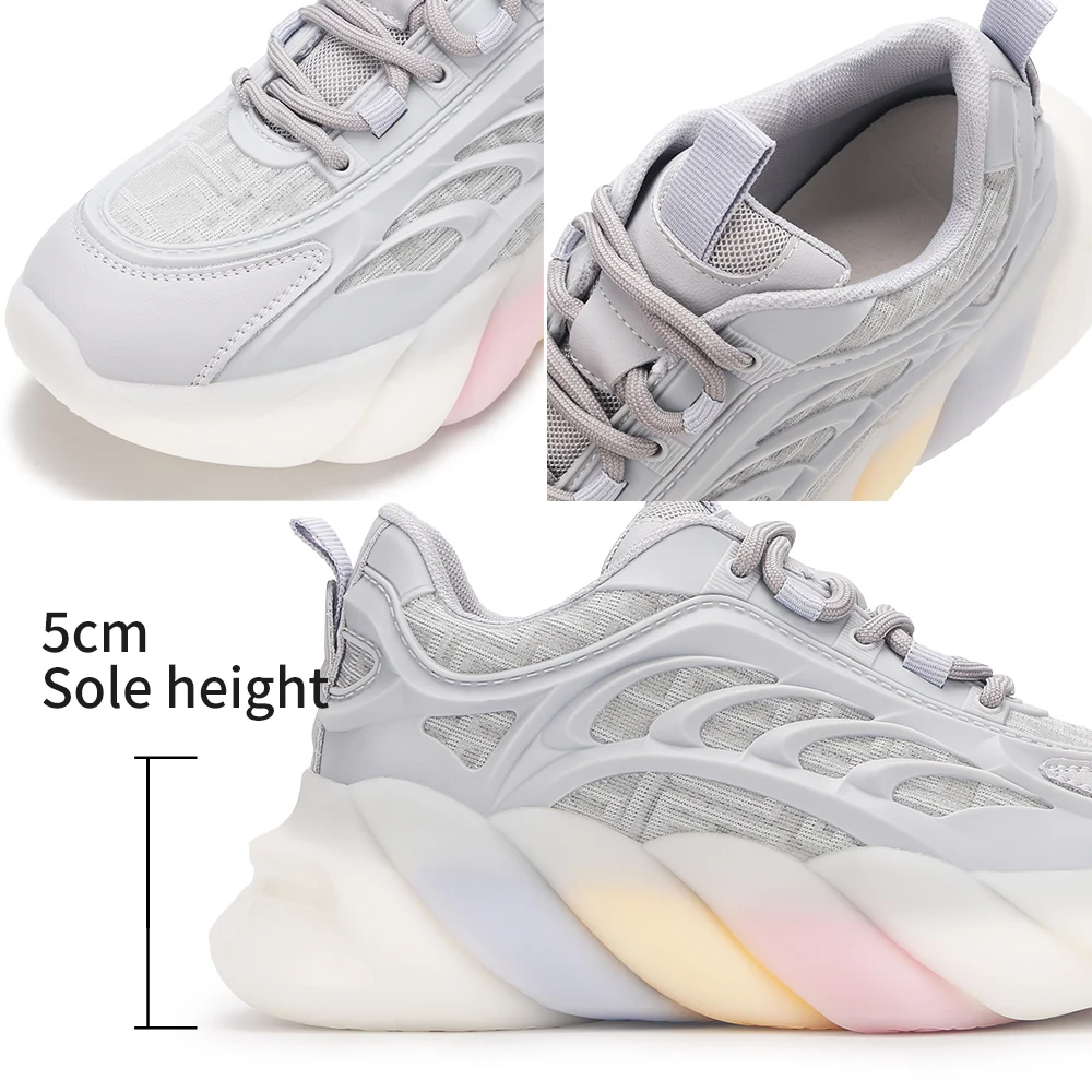  В наличии; Прямая поставка; Новые модные женские дышащие кроссовки с мягкой легкой подошвой; Повседневная обувь