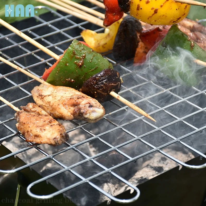 Новый дизайн, корейский стол для сада, деревянный уголь для кемпинга, Хороший гриль для барбекю, стальной гриль для барбекю