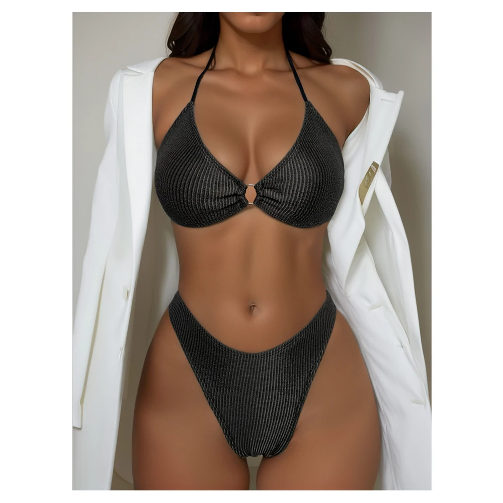 Новый дизайн, итальянский роскошный купальный костюм с ремешками, женский купальный костюм на заказ, комплект бикини без бретелек, 2024