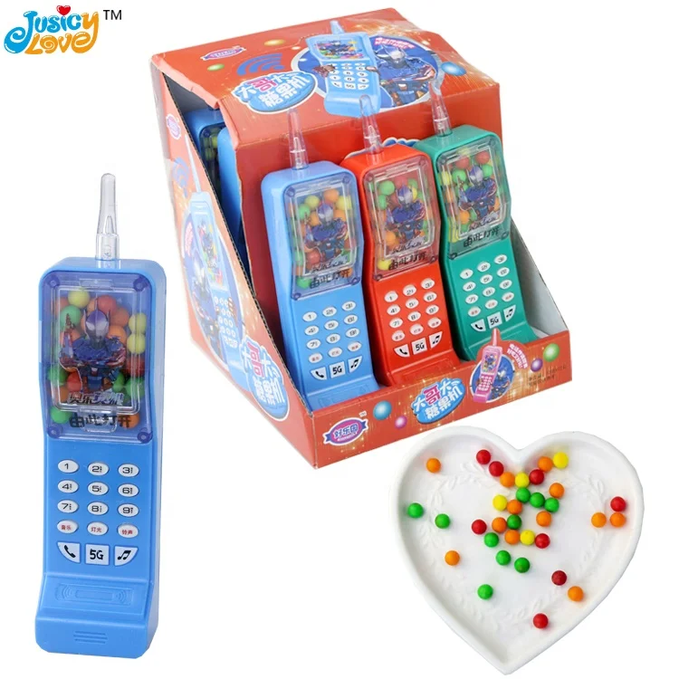 High quality mobile phone toys with lights and music candy toys for kids playing