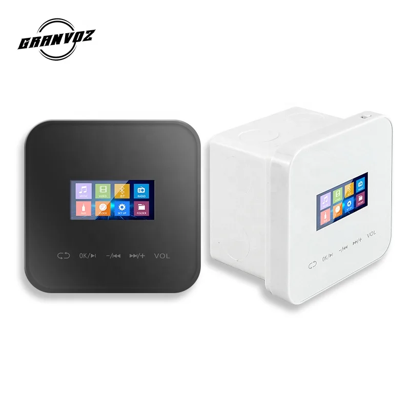 Wall Mounted Stereo Home Sound System  Android  touch screen 4*25W mini wireless blu tooth wall amplifier