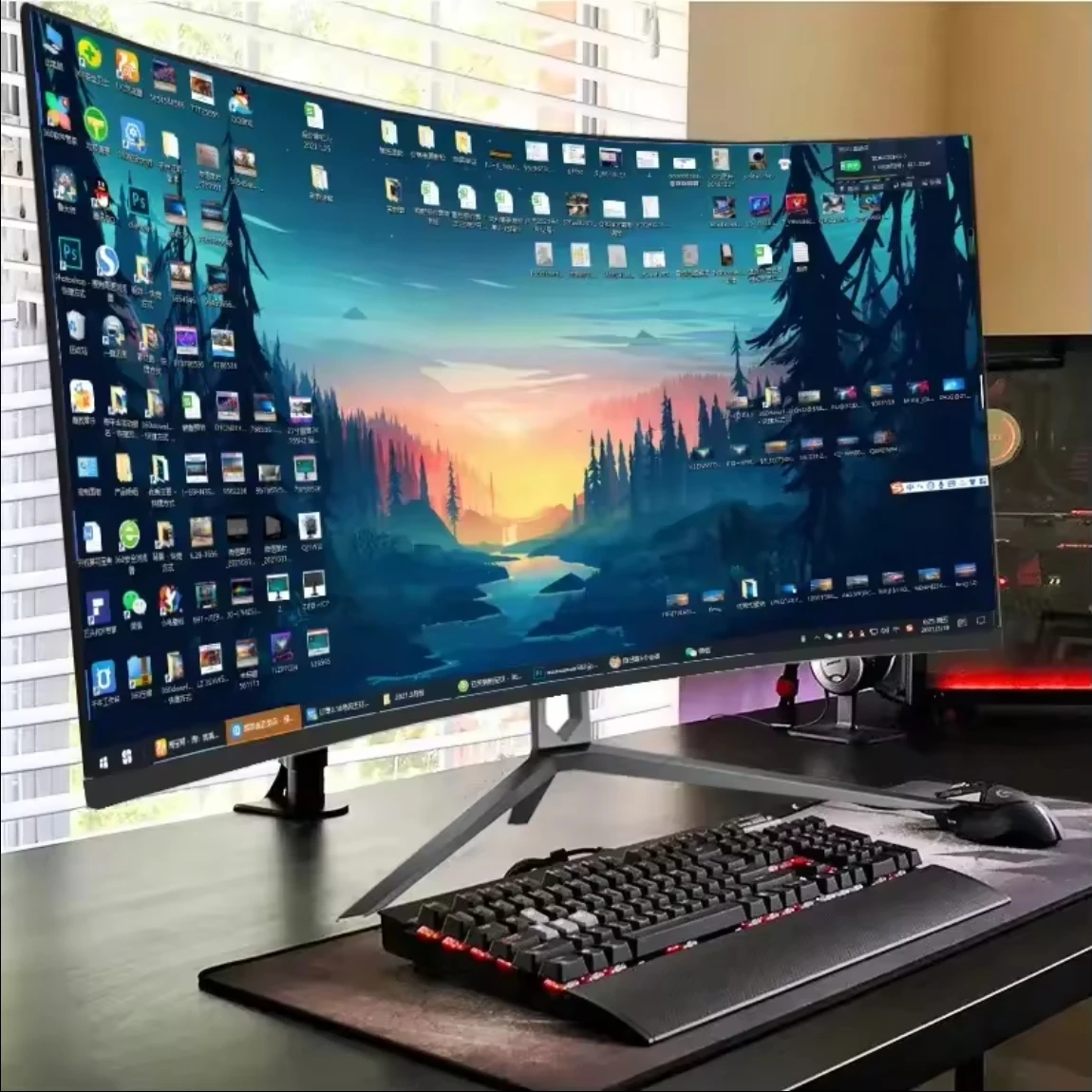 Высококачественный 2560*1440 ПК игровой ЖК-дисплей 2800r изогнутый экран 1 мс 32 дюйма 165 Гц Qhd монитор для настольного компьютера