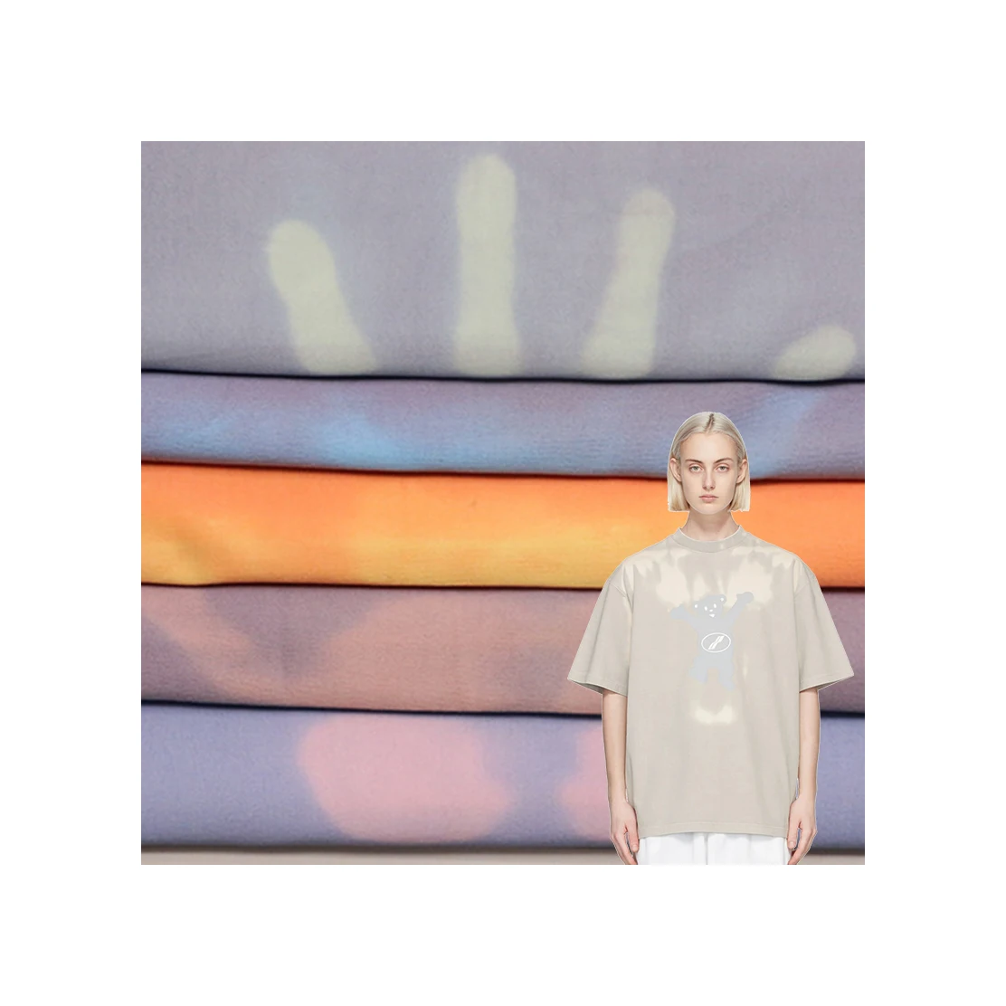 Дышащая и эластичная трикотажная ткань для бикини Пляжные штаны