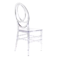 Outdoor Luxury Wedding Chair Hotel Event Banquet Crystal Plastic Wedding Acrylic Chair for Wholesale