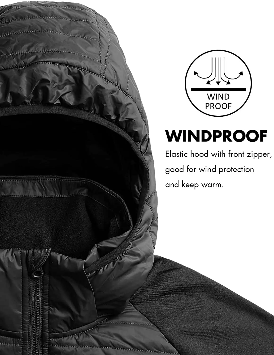 Winter warm mountaineering down jacket lightweight mixed jacket waterproof jacket