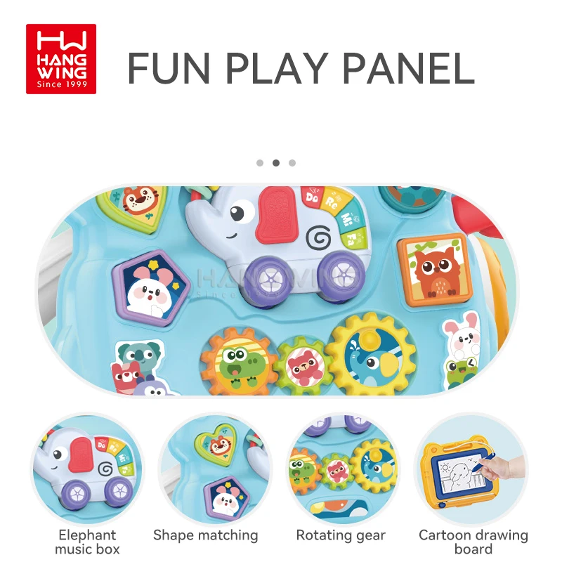 HW Factory Direct Multi-theme Support OEM/DOM Infant Stroller Toys Montessori Early Learning Learning Walking Baby Walker