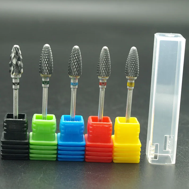 Sharp XF F M C XC Hot selling dual head alloy nail art polish head dead skin removal nail art tool drill bit