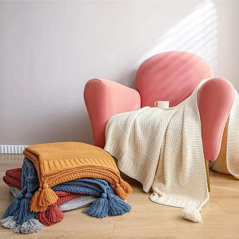 Baby Blankets Knitted Newborn Swaddle Stroller Bedding Wrap Cartoon Alpaca Infant Boys Girls Receiving Blanket Children Quilts