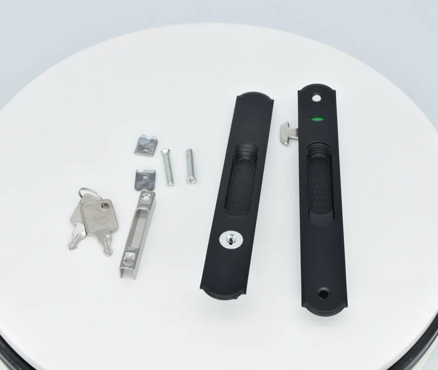 Modern Style Stainless Steel Door Lock New Design Sliding Door and Window Handle Lock with Key Aluminum Accessories for Home
