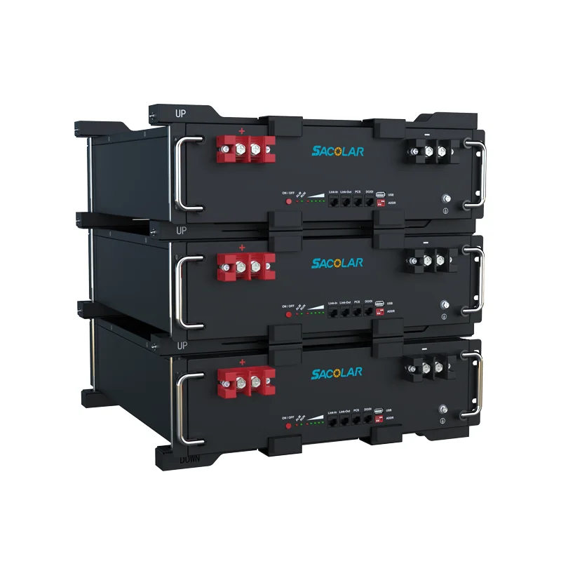 Sacolar Intelligent BMS 5.5KWh Lithium Battery Pack LFP Cells Long Lifespan Solar Battery For Solar Energy Storage System