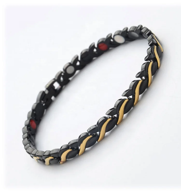 Natural stone energy bio magnetic bracelet scalar germanium positive energy bracelets quantum biomagnetic health bracelet