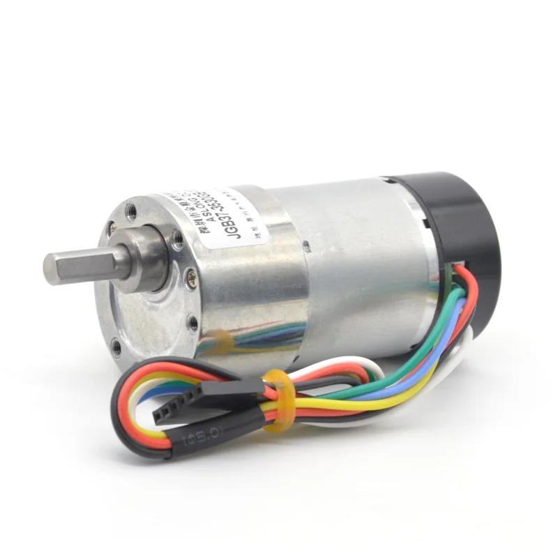 Eccentric shaft output DC motor JGB37-3530GB 12V 37mm high torque micro DC reduction motor with encoder micro motors