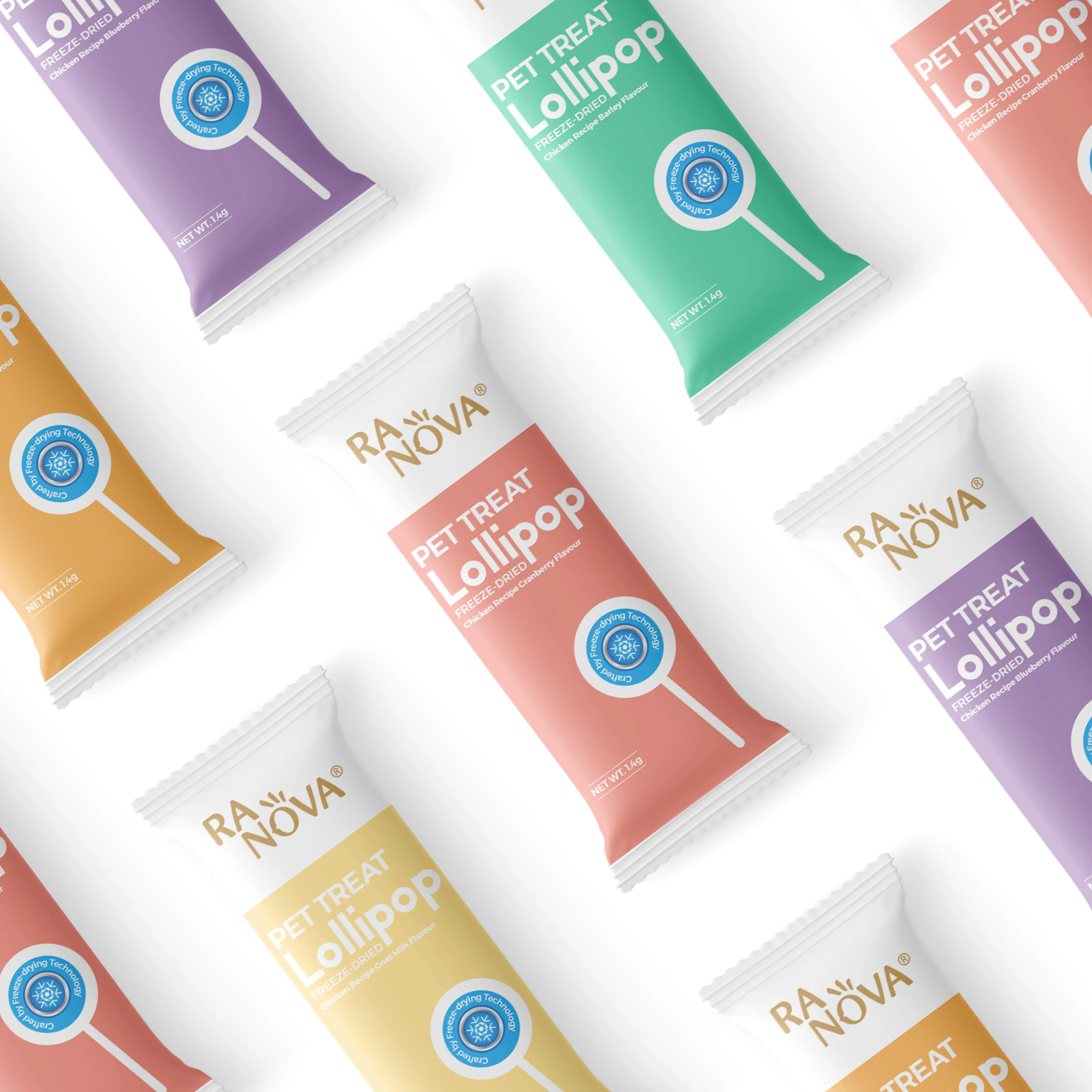 Pet Supplies OEM Custom Wholesale Delicious Natural Healthy Chew Organic Freeze Dried Lollipop Cat Treats Snacks