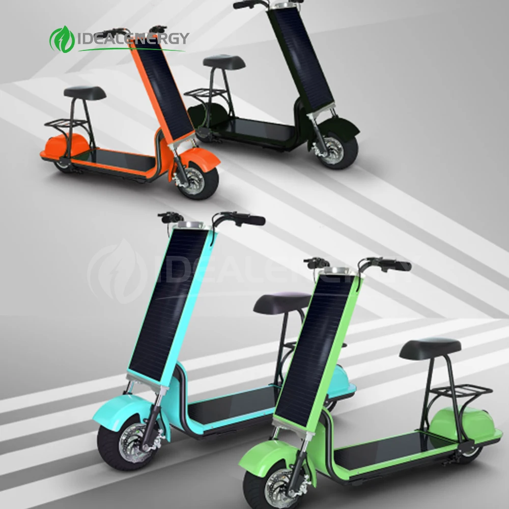 Conservation Original Kick Foldable Solar E Scooter Waterproof Weak Light Tech Pure E Electric Solar Scooter