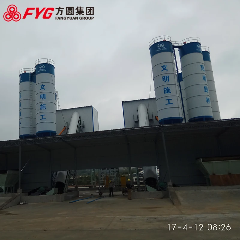 Large 120m3/h concrete block making machine with batching plant