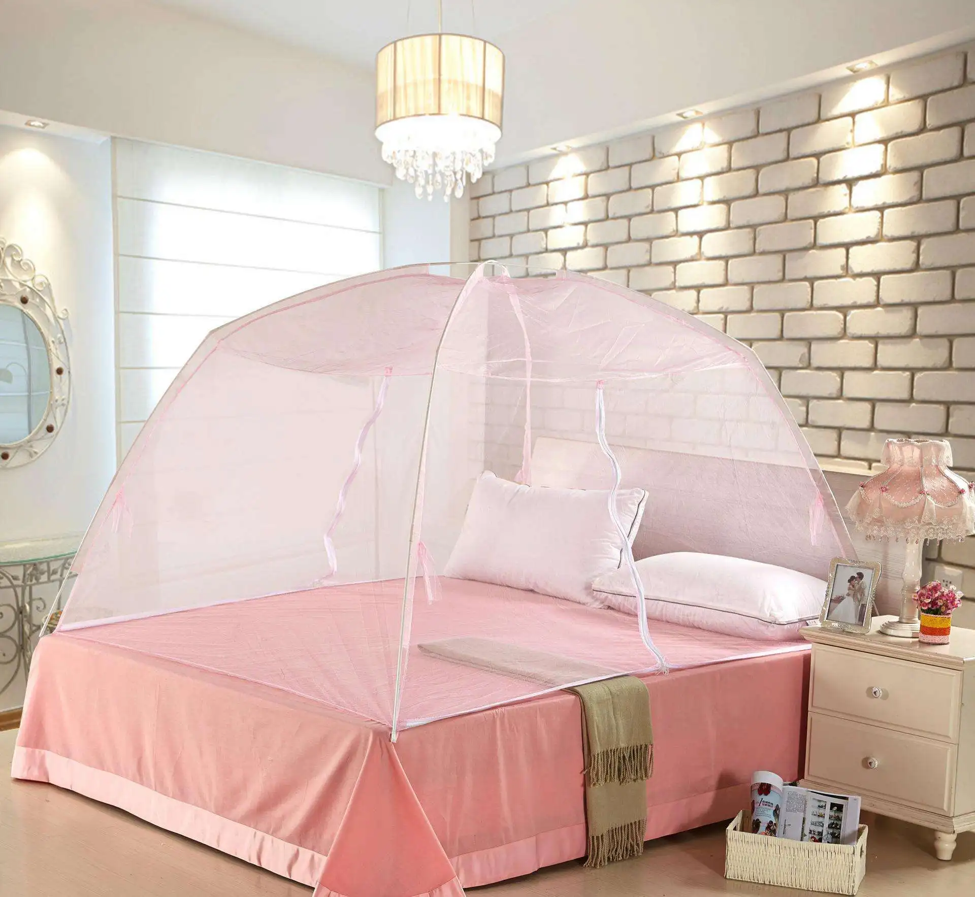 High quality china supplier Bed Folding Color Pop Up Mosquito Net