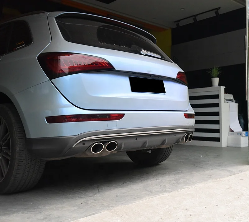 2008-2017 Factory Auto Parts ABS Material Rear Diffuser with tail pipes For Audi Q5 SQ5 Sports version Rear Bumper Facelift