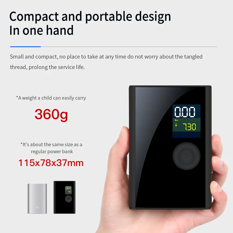 2022 Smart Mini Wireless Multifunction Air Pump For Electric Scooter Tire Car Wheel Bike Motor Accessory