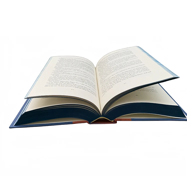 По требованию Золотая фольга для штамповки сшитое переплет новинка высокое качество Книга в твердом переплете печать напыленных краев с пыльником