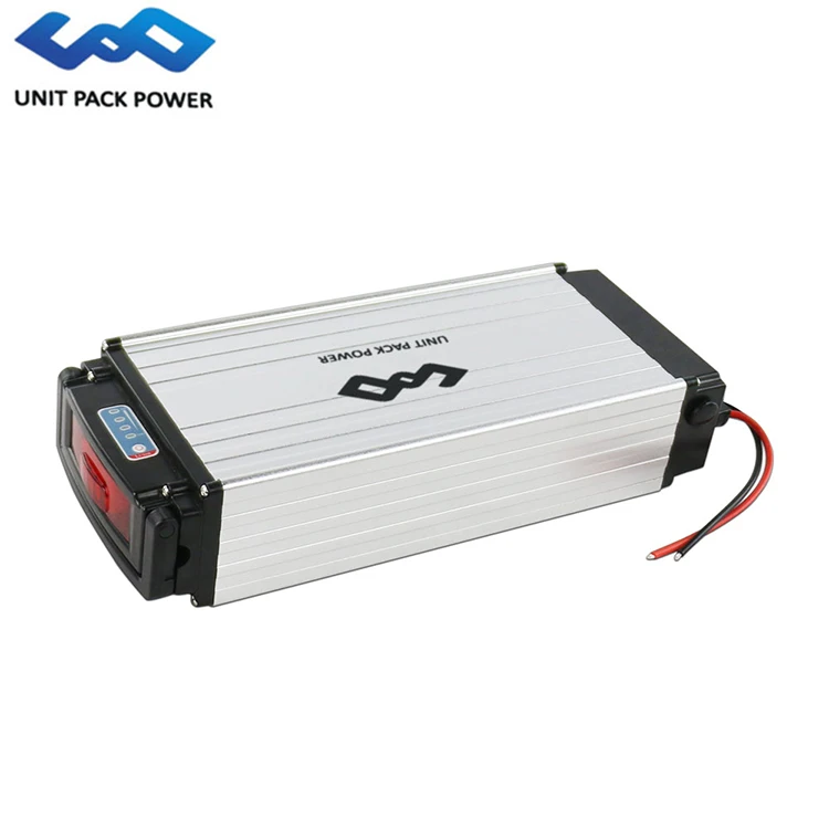 Ebike battery 48v 20Ah lithium ion 18650 batteries 52v 20ah 1000w rear luggage rack battery 36v