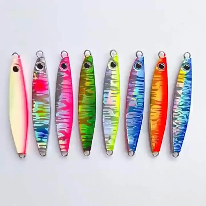 NEW High quality Fishing Tackle 40g 60g 80g 100g 120g Saltwater Metal Lead Jig Fishing Lure Slow Pitch