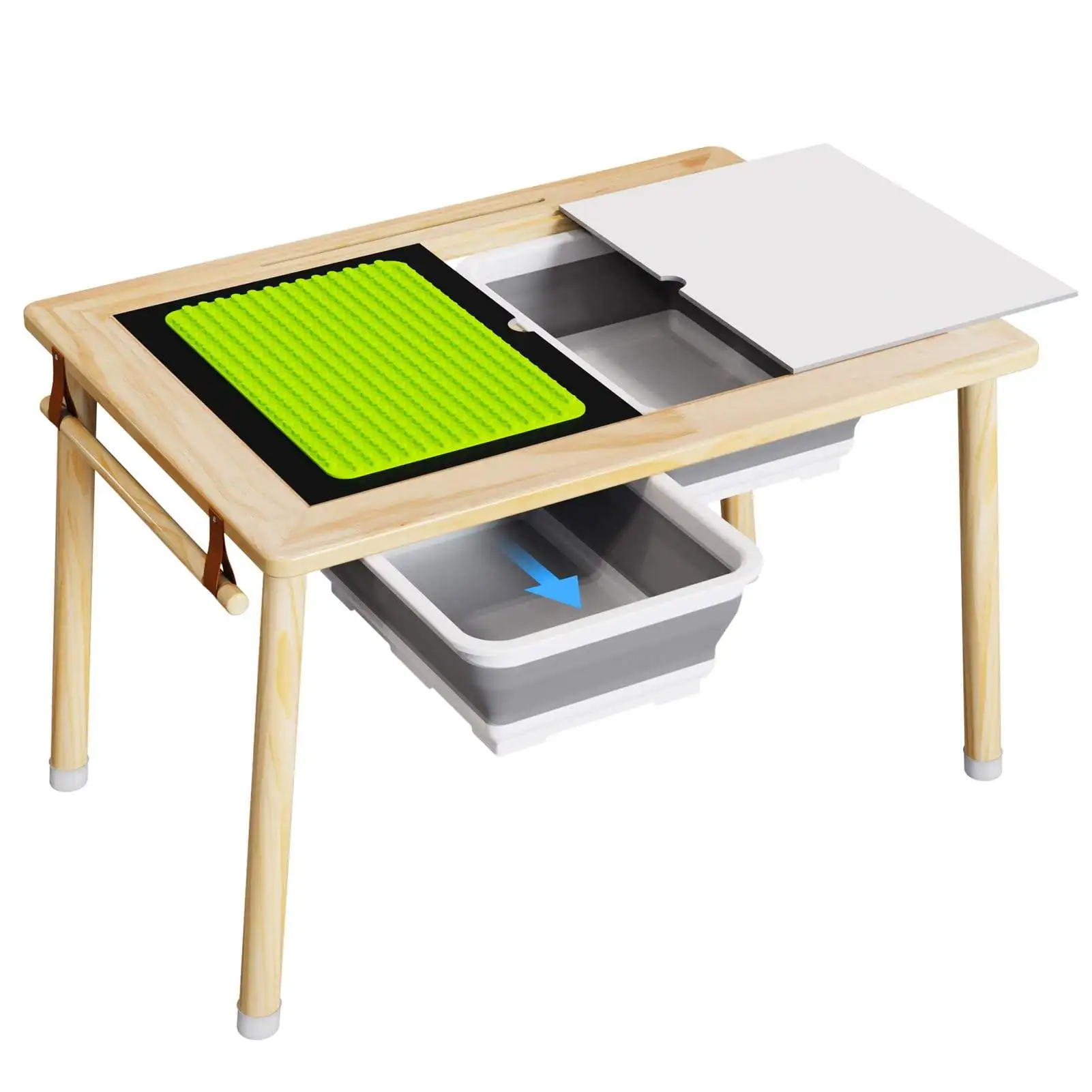 Multifunction Toddler Play Sand Table Wooden Sensory Activity Table