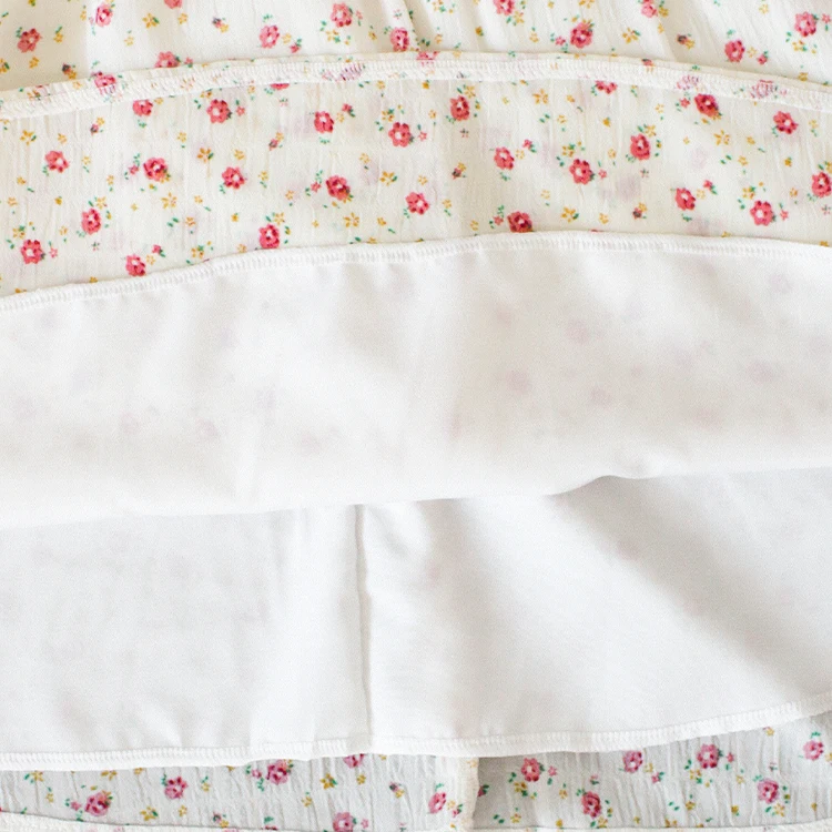 2024 new arrival fashion spring causal ruffle long sleeve floral print kids baby girls dress for 3-8 years