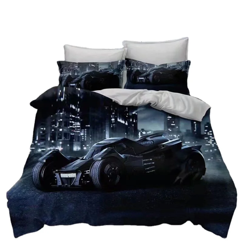 Racing Car Motorcycle pattern 3D Digital Printing Bedding set 100 Cotton/Polyester Boys Girls Kids adults duvet cover set