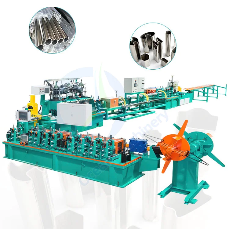 OCEAN Small Diameter Steel Square Pipe Make Polish Machine Weld Galvanized Pipe Roll Form Machine